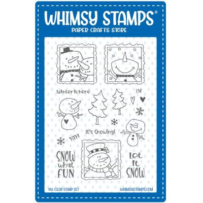 Whimsy Stamps Stempel - Snowman Smiles